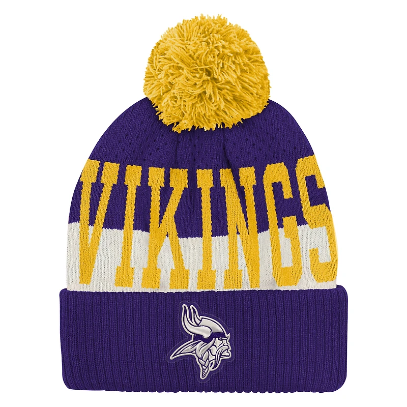Youth Outerstuff  Purple Minnesota Vikings Modern Fan Cuffed Knit Hat with Pom