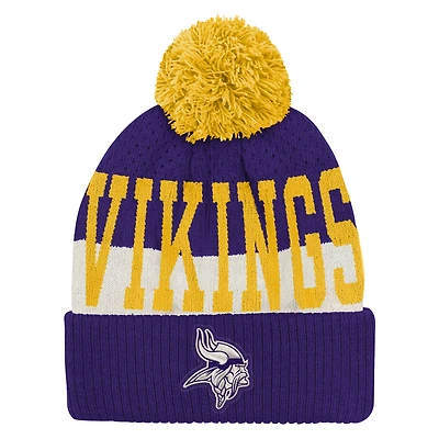 Youth Outerstuff  Purple Minnesota Vikings Modern Fan Cuffed Knit Hat with Pom