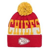 Youth Outerstuff  Red Kansas City Chiefs Modern Fan Cuffed Knit Hat with Pom
