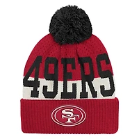 Youth Outerstuff  Scarlet San Francisco 49ers Modern Fan Cuffed Knit Hat with Pom