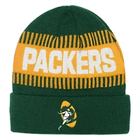 Youth Outerstuff  Green Green Bay Packers Bright Lights Cuffed Knit Hat