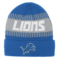 Youth Outerstuff  Blue Detroit Lions Bright Lights Cuffed Knit Hat