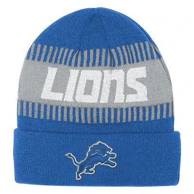 Youth Outerstuff  Blue Detroit Lions Bright Lights Cuffed Knit Hat