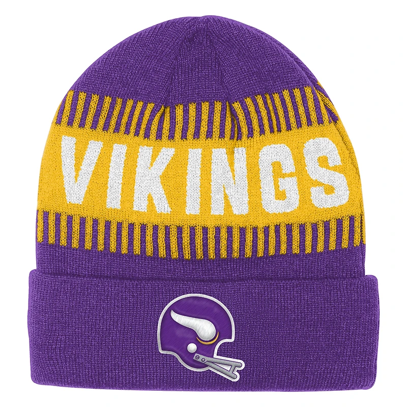 Youth Outerstuff  Purple Minnesota Vikings Bright Lights Cuffed Knit Hat
