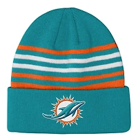 Youth Outerstuff  Aqua Miami Dolphins Essentials Cuffed Knit Hat