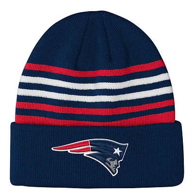 Youth Outerstuff  Navy New England Patriots Essentials Cuffed Knit Hat