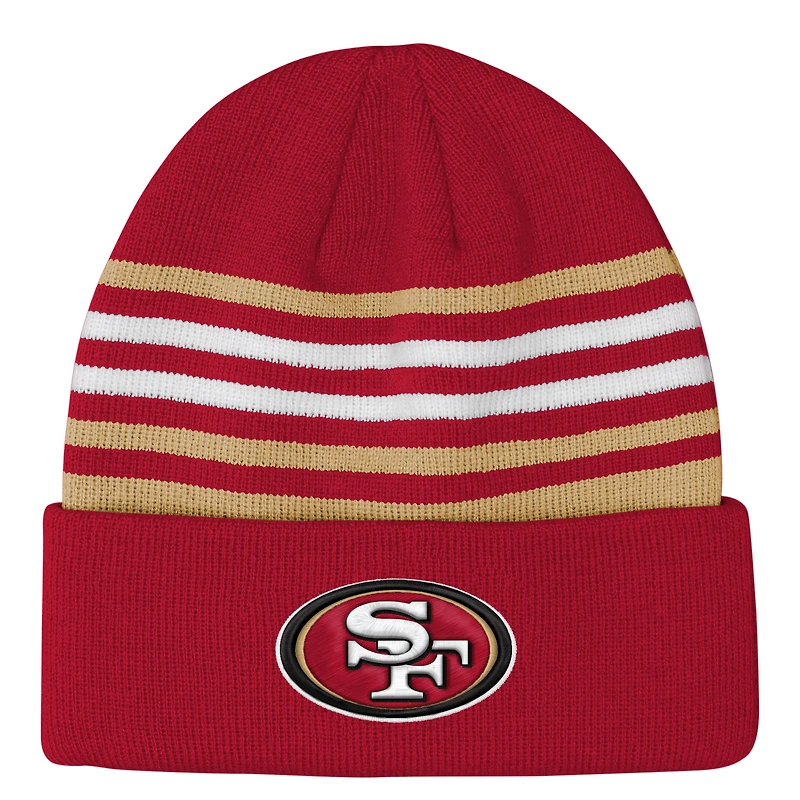 Youth Outerstuff  Scarlet San Francisco 49ers Essentials Cuffed Knit Hat