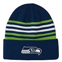 Youth Outerstuff  College Navy Seattle Seahawks Essentials Cuffed Knit Hat