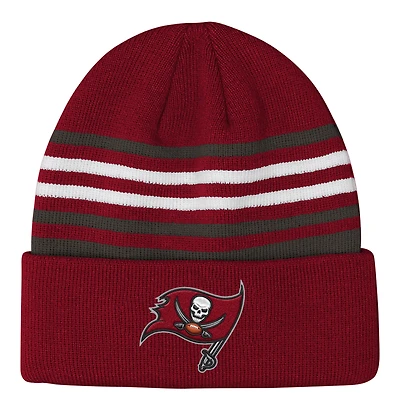 Youth Outerstuff  Red Tampa Bay Buccaneers Essentials Cuffed Knit Hat