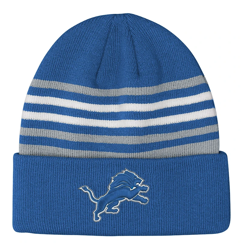 Youth Outerstuff Blue Detroit Lions Essentials Cuffed Knit Hat
