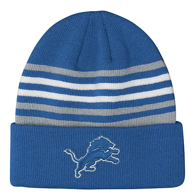 Youth Outerstuff  Blue Detroit Lions Essentials Cuffed Knit Hat