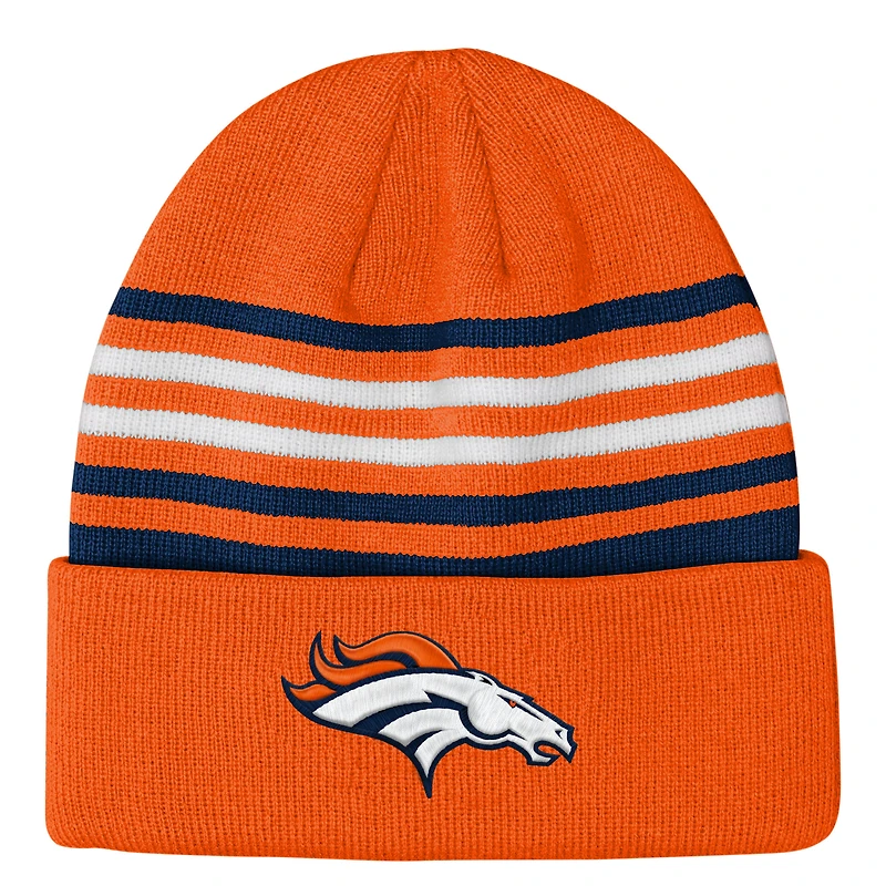Youth Outerstuff  Orange Denver Broncos Essentials Cuffed Knit Hat