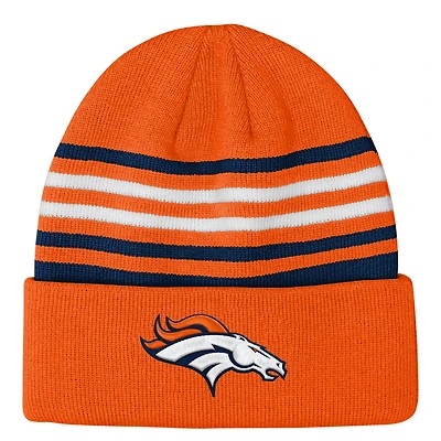 Youth Outerstuff  Orange Denver Broncos Essentials Cuffed Knit Hat