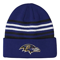 Youth Outerstuff  Purple Baltimore Ravens Essentials Cuffed Knit Hat