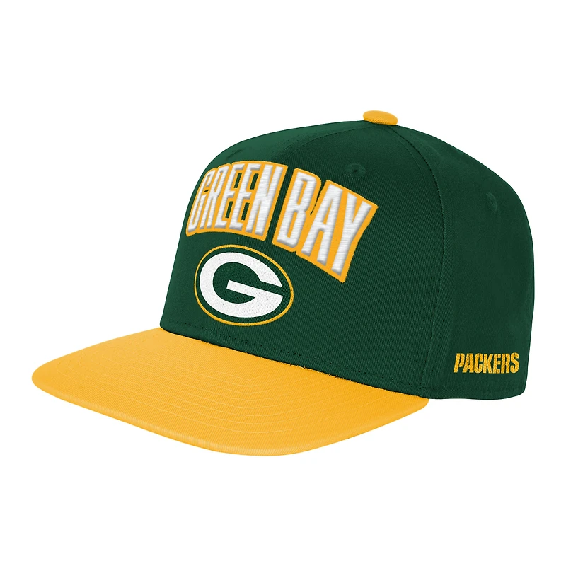 Preschool Outerstuff Green Green Bay Packers Essentials Adjustable Hat