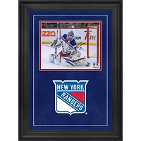 Igor Shesterkin New York Rangers Autographed Deluxe Framed 8" x 10" White Jersey Making Save Photograph