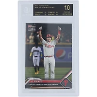J.T. Realmuto Philadelphia Phillies 2023 Topps Now Hit for Cycle Black Label #434 BGS Authenticated 10 Card - 10,10,10,10 Subgrades