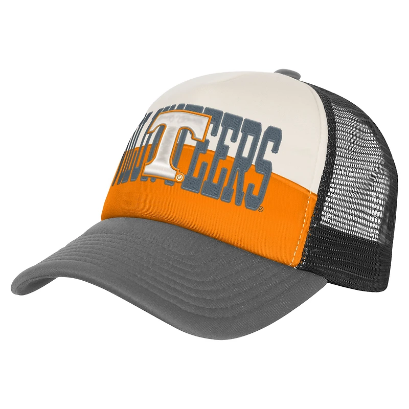 Youth Outerstuff Tennessee Orange/Cream Tennessee Volunteers Modern Fan Trucker Adjustable Hat
