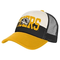 Youth Outerstuff Black/Cream Missouri Tigers Modern Fan Trucker Adjustable Hat
