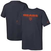 Youth Nike Navy Chicago Bears Sideline Team Issue T-Shirt