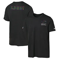 Youth Nike Black Detroit Lions 2025 NFL Crucial Catch Tri-Blend Dri-FIT T-Shirt