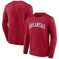 Men's Cardinal Arkansas Razorbacks Arch Long Sleeve T-Shirt