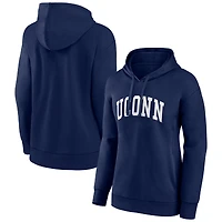 Women's Navy UConn Huskies Arch Pullover Hoodie