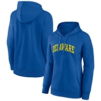 Women's Royal Delaware Fightin' Blue Hens Arch Pullover Hoodie