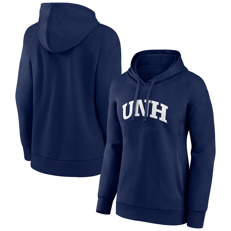 Women's Navy New Hampshire Wildcats Arch Pullover Hoodie