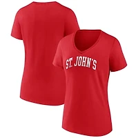 Women's Red St. John's Red Storm Arch V-Neck T-Shirt