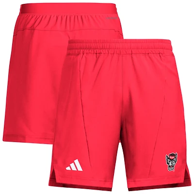 Men's adidas Red NC State Wolfpack Program Woven Training Shorts