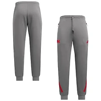adidas Gray Nebraska Huskers Z.N.E. Pants