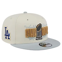 Men's New Era  White Los Angeles Dodgers 2024 World Series Champions Parade Takedown 9FIFTY Snapback Hat