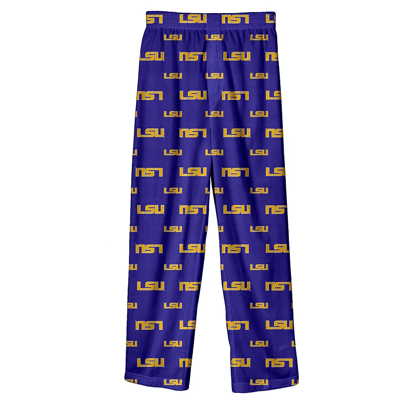 Preschool Outerstuff Purple LSU Tigers All-Over Team Logo Pants