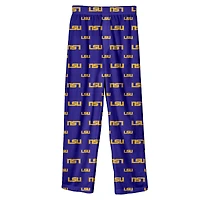 Preschool Outerstuff Purple LSU Tigers All-Over Team Logo Pants