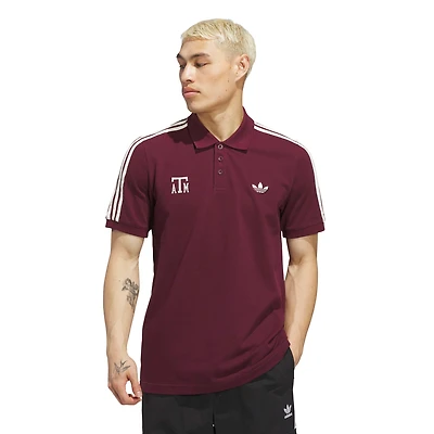 Men's adidas Maroon Texas A&M Aggies Throwback Polo