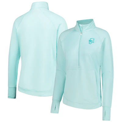 Women's Ahead  Green WM Phoenix Open Summerhill Half-Zip Top