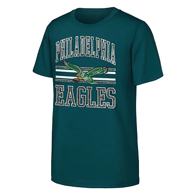 Youth Outerstuff  Midnight Green Philadelphia Eagles Thrift Style T-Shirt