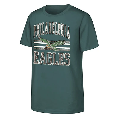 Youth Outerstuff  Midnight Green Philadelphia Eagles Thrift Style T-Shirt