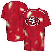 Youth Outerstuff Scarlet San Francisco 49ers End Zone Dri-Tek T-Shirt