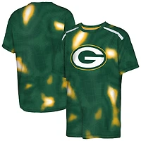 Youth Outerstuff Green Bay Packers End Zone Dri-Tek T-Shirt