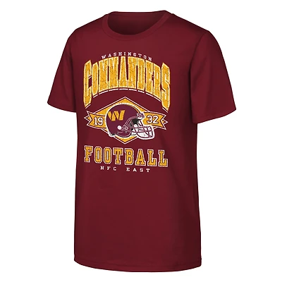 Youth Outerstuff  Burgundy Washington Commanders Kick Off T-Shirt