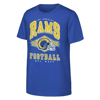 Youth Outerstuff  Royal Los Angeles Rams Kick Off T-Shirt