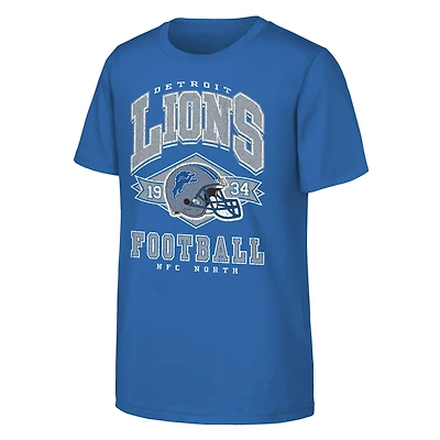 Youth Outerstuff  Blue Detroit Lions Kick Off T-Shirt