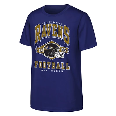 Youth Outerstuff  Purple Baltimore Ravens Kick Off T-Shirt