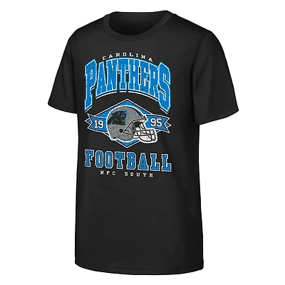Youth Outerstuff  Black Carolina Panthers Kick Off T-Shirt