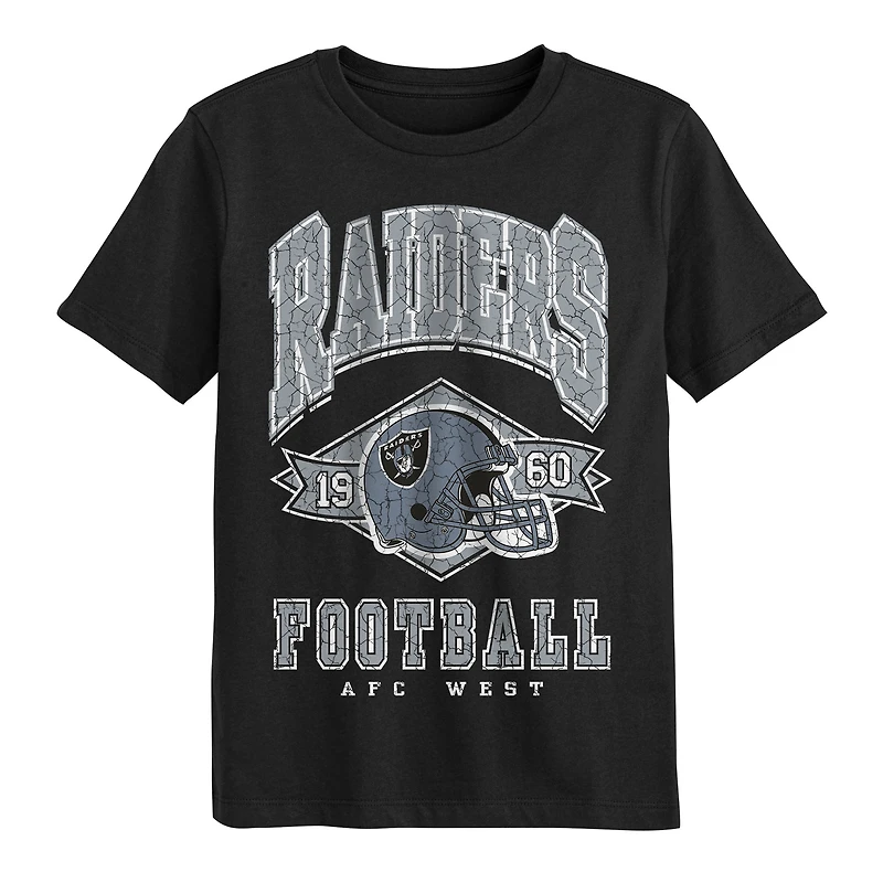 Preschool Outerstuff  Black Las Vegas Raiders Kick Off T-Shirt