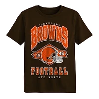 Preschool Outerstuff  Brown Cleveland Browns Kick Off T-Shirt