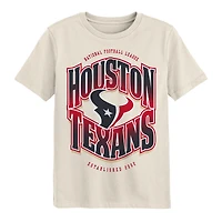 Youth Outerstuff Cream Houston Texans Huddle T-Shirt