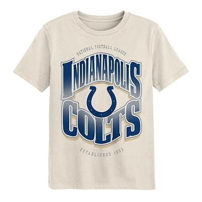Youth Outerstuff Cream Indianapolis Colts Huddle T-Shirt
